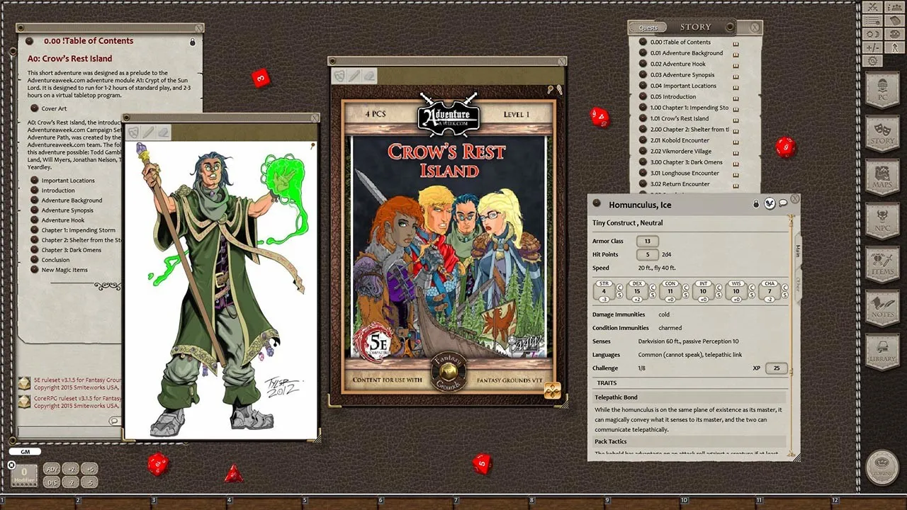 Fantasy Grounds - A00: Crow's Rest Island (5E) Screenshot 0