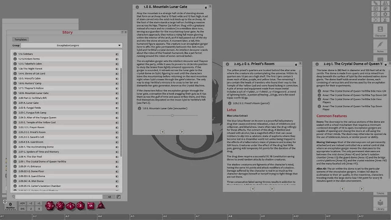 Fantasy Grounds - Encephalon Gorgers on the Moon (5E) Screenshot 6