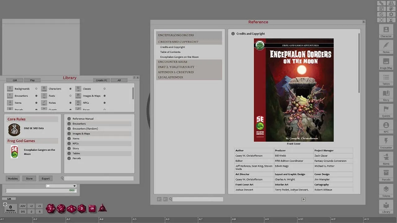 Fantasy Grounds - Encephalon Gorgers on the Moon (5E) Screenshot 7