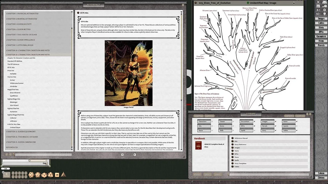 Fantasy Grounds - D&D Classics: PHBR8 The Complete Book of Elves (2E) Screenshot 2