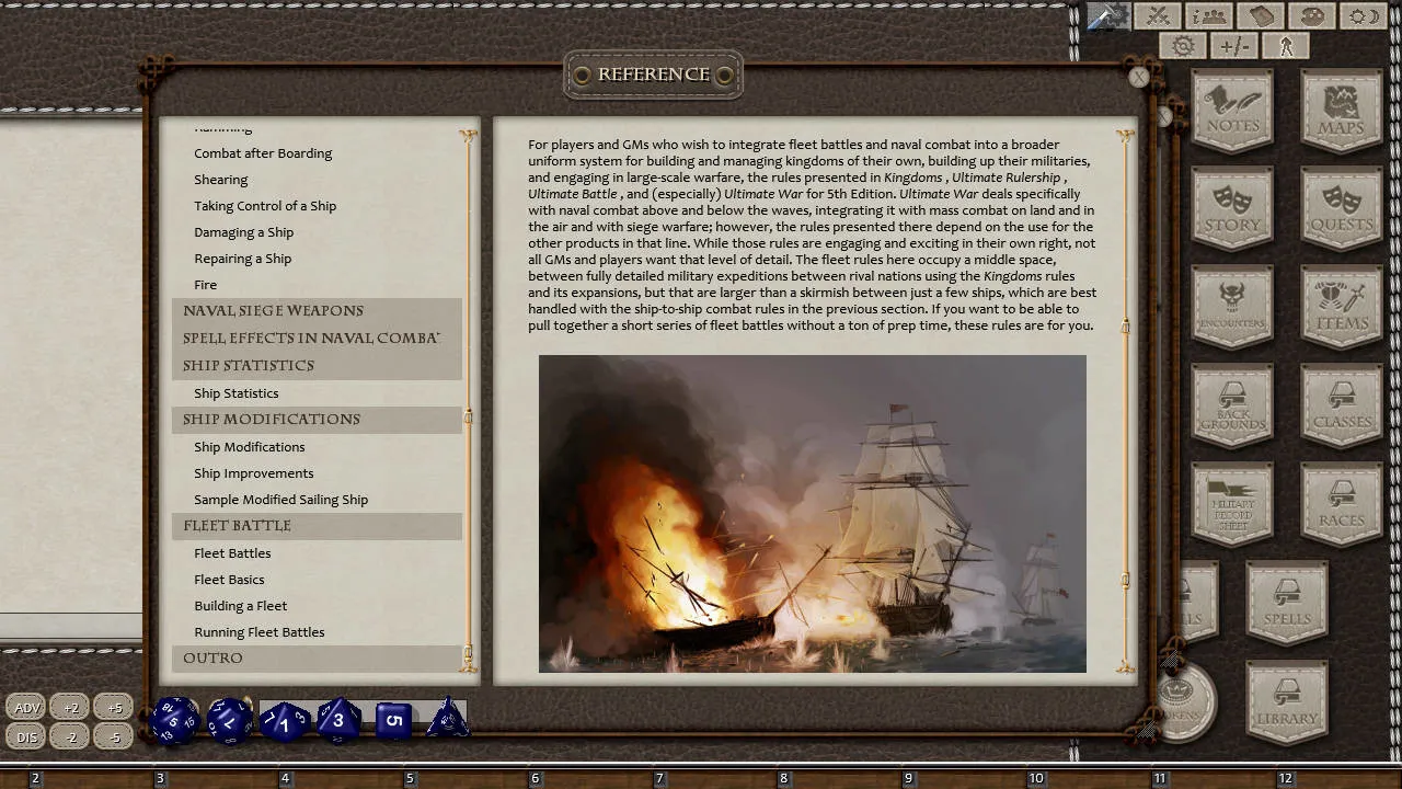 Fantasy Grounds - Ultimate Ships (5E) Screenshot 3