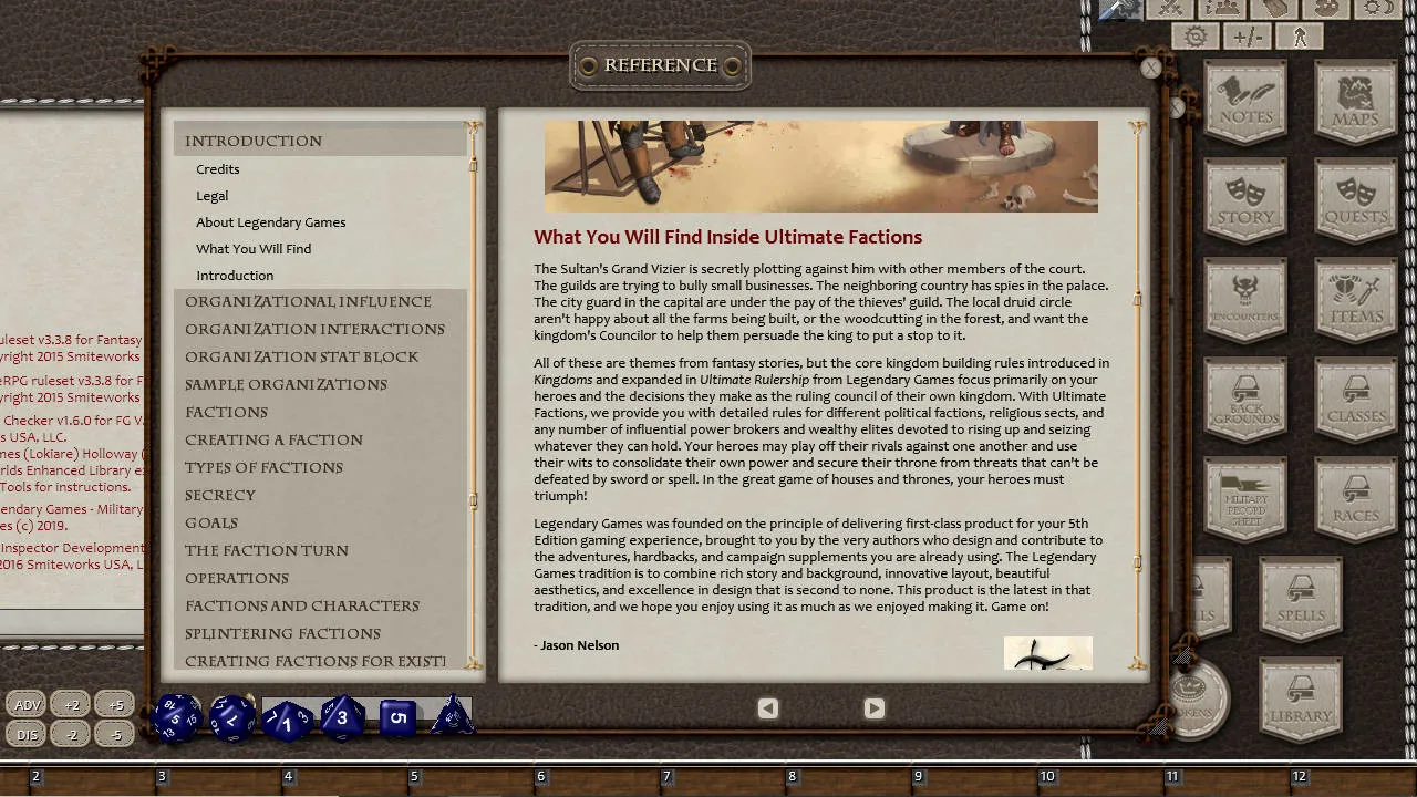 Fantasy Grounds - Ultimate Factions (5E) Screenshot 1