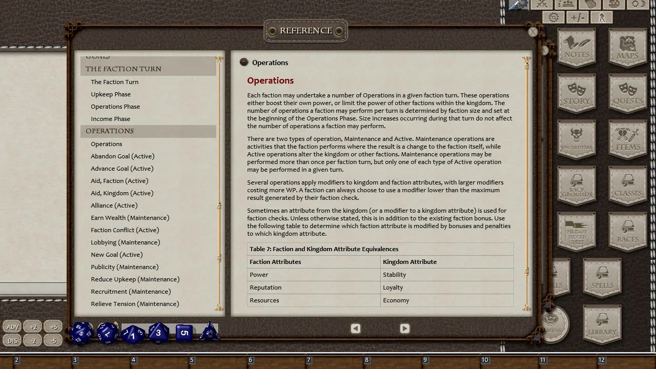 Fantasy Grounds - Ultimate Factions (5E) Screenshot 3