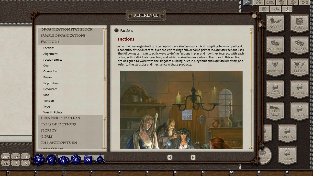 Fantasy Grounds - Ultimate Factions (5E) Screenshot 4