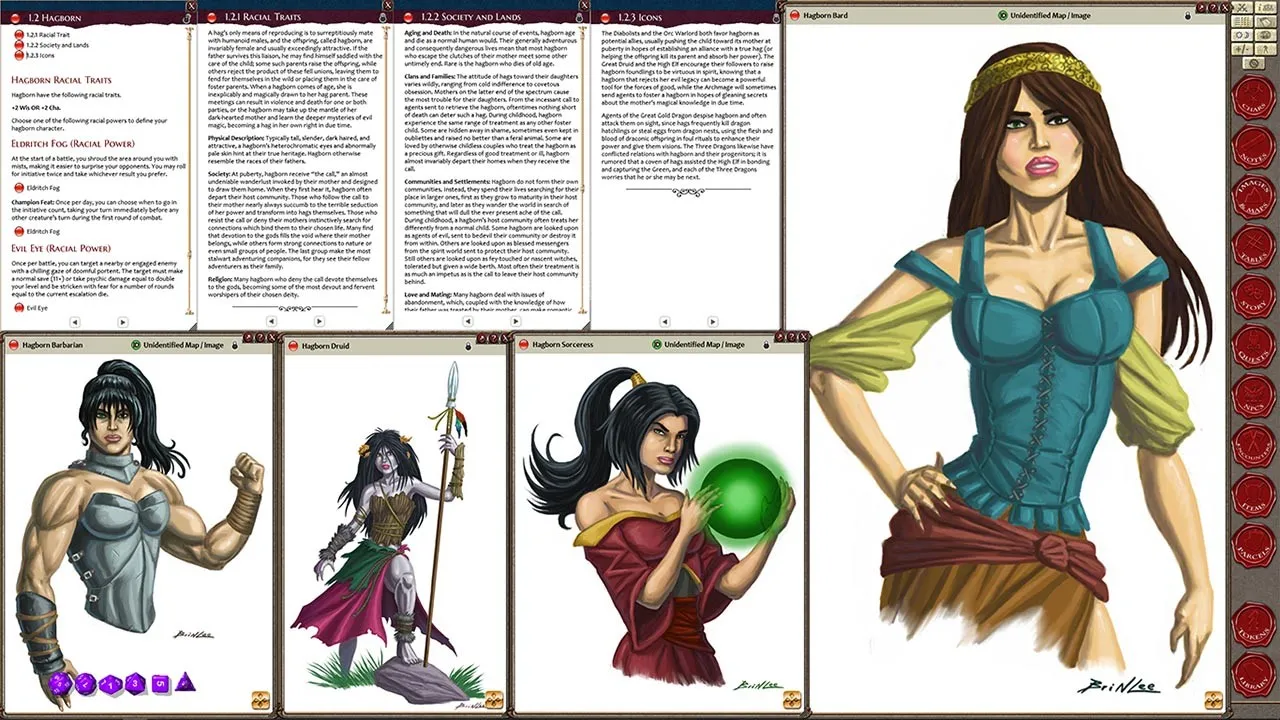 Fantasy Grounds - Book of Heroic Races: Age of Races (13th Age) Screenshot 2