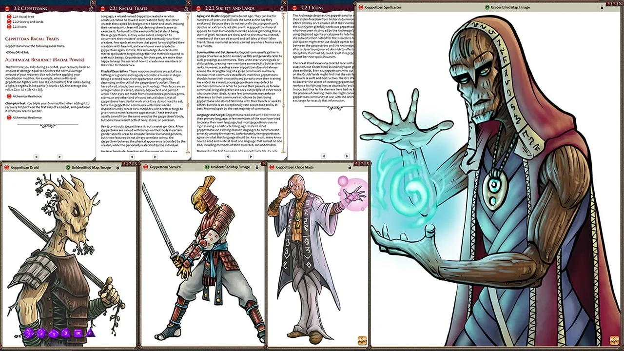 Fantasy Grounds - Book of Heroic Races: Age of Races (13th Age) Screenshot 3