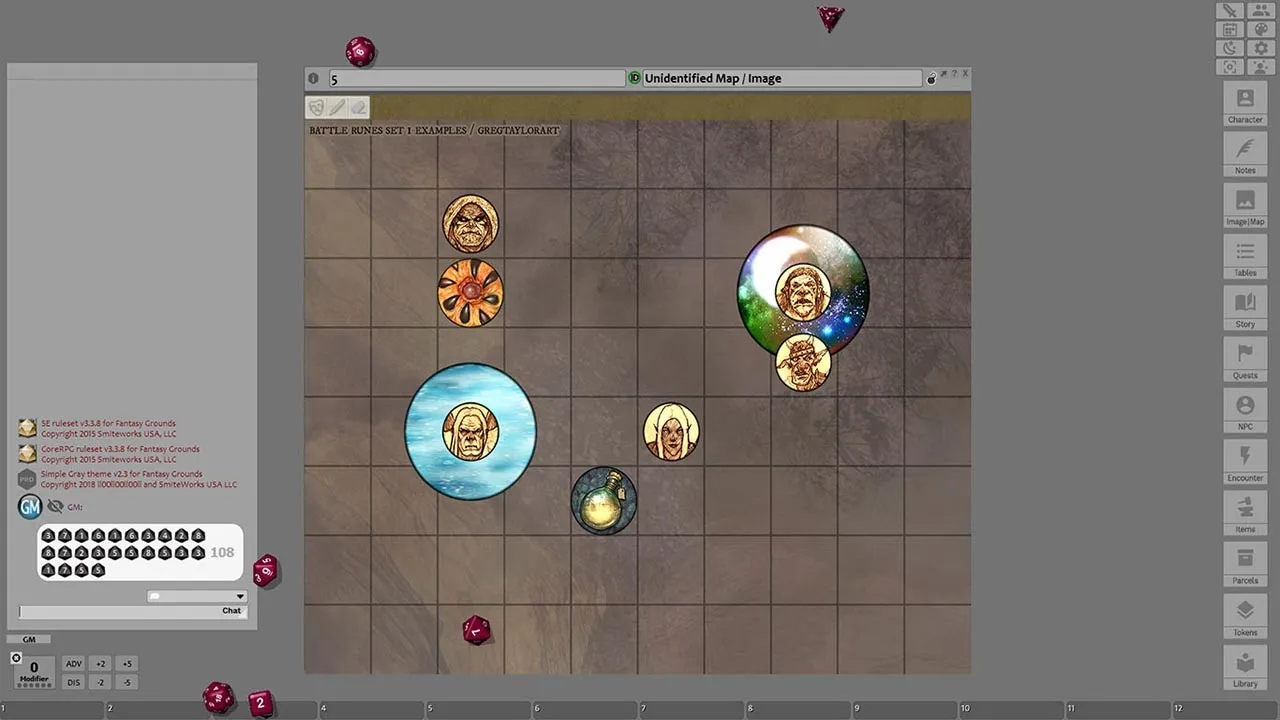 Fantasy Grounds - Battle Runes 1 Spell Effect Tokens (Token Pack) Screenshot 4