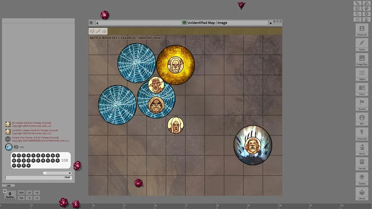 Fantasy Grounds - Battle Runes 1 Spell Effect Tokens (Token Pack) Screenshot 3