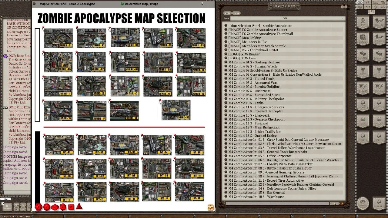 Fantasy Grounds - Meanders Map Pack Zombie Apocalypse (Map Pack) Screenshot 1