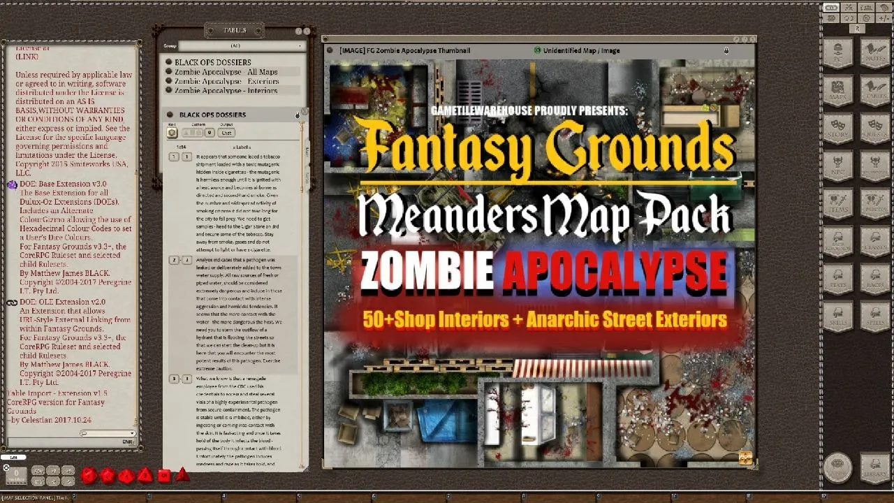 Fantasy Grounds - Meanders Map Pack Zombie Apocalypse (Map Pack) Screenshot 5