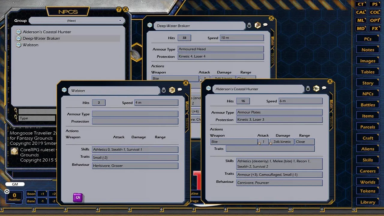 Fantasy Grounds - Spinward Marches 1: The Bowman Arm (MGT2) Screenshot 2