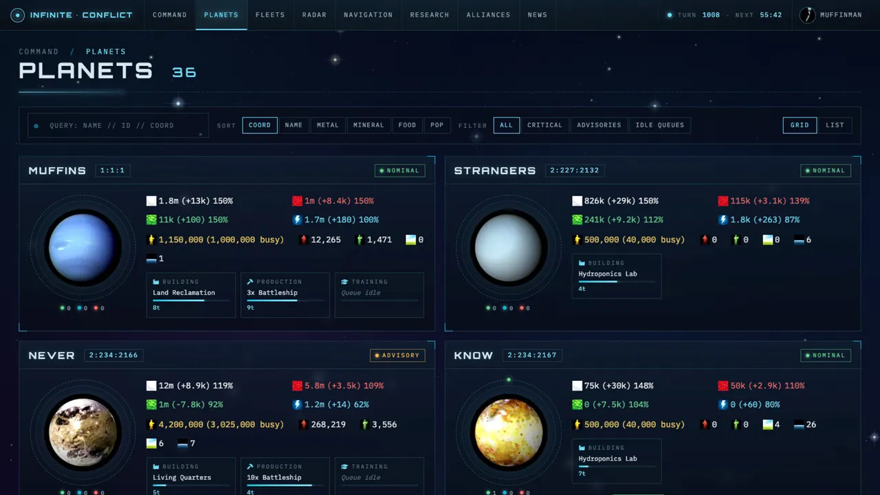 InfiniteConflict Screenshot 0