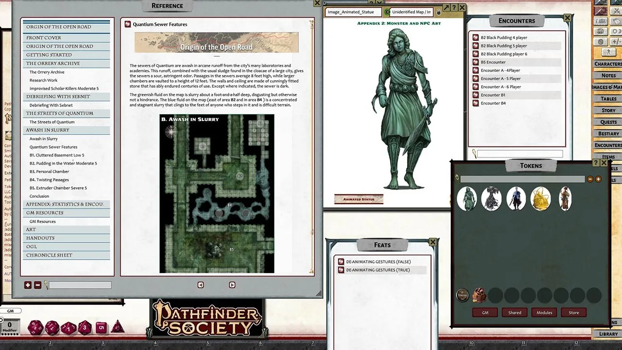 Fantasy Grounds - Pathfinder 2 RPG - Pathfinder Society Scenario #1-00: Origin of the Open Road (PFRPG2) Screenshot 0