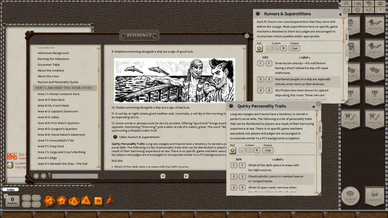 Fantasy Grounds - Dungeon Crawl Classics Horror #5: Creep, Skrag, Creep! (DCC) Screenshot 1