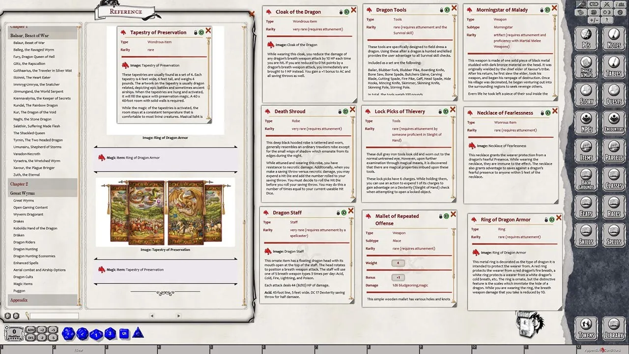 Fantasy Grounds - Legendary Dragons (5E) Screenshot 1