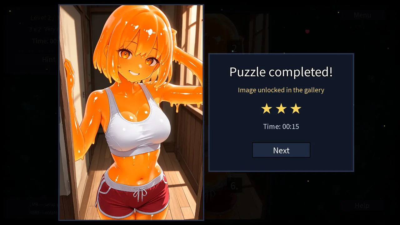 My Slime Waifu: Hentai Puzzle Screenshot 6