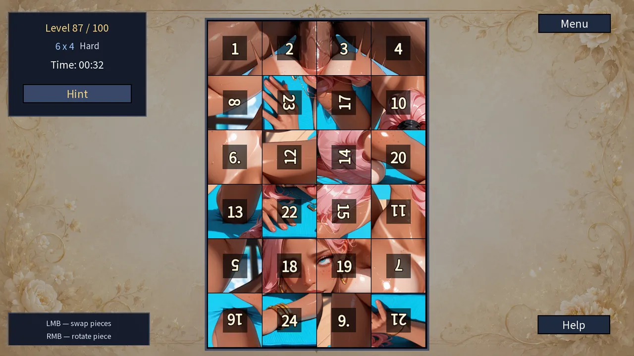 My Fitness Waifu: Hentai Puzzle Screenshot 17