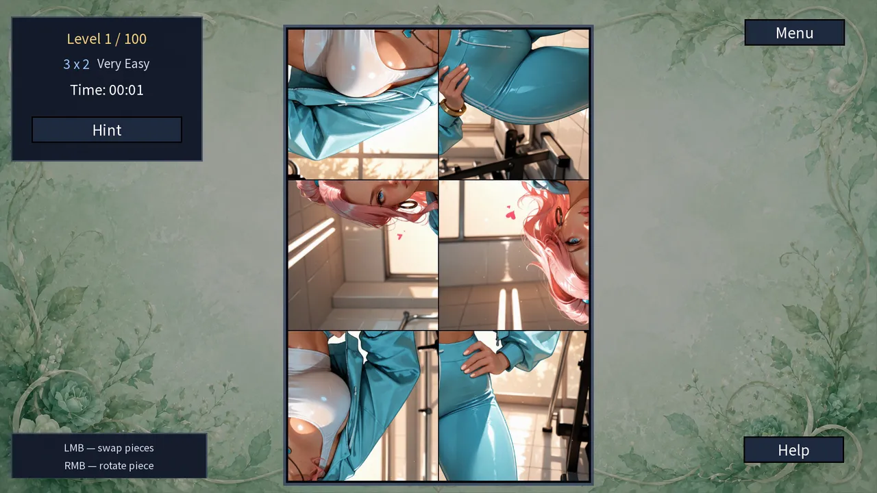 My Fitness Waifu: Hentai Puzzle Screenshot 15