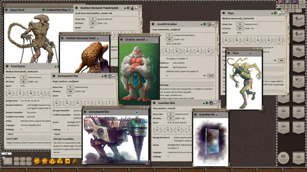 Fantasy Grounds - Alien Bestiary (5E) Screenshot 4
