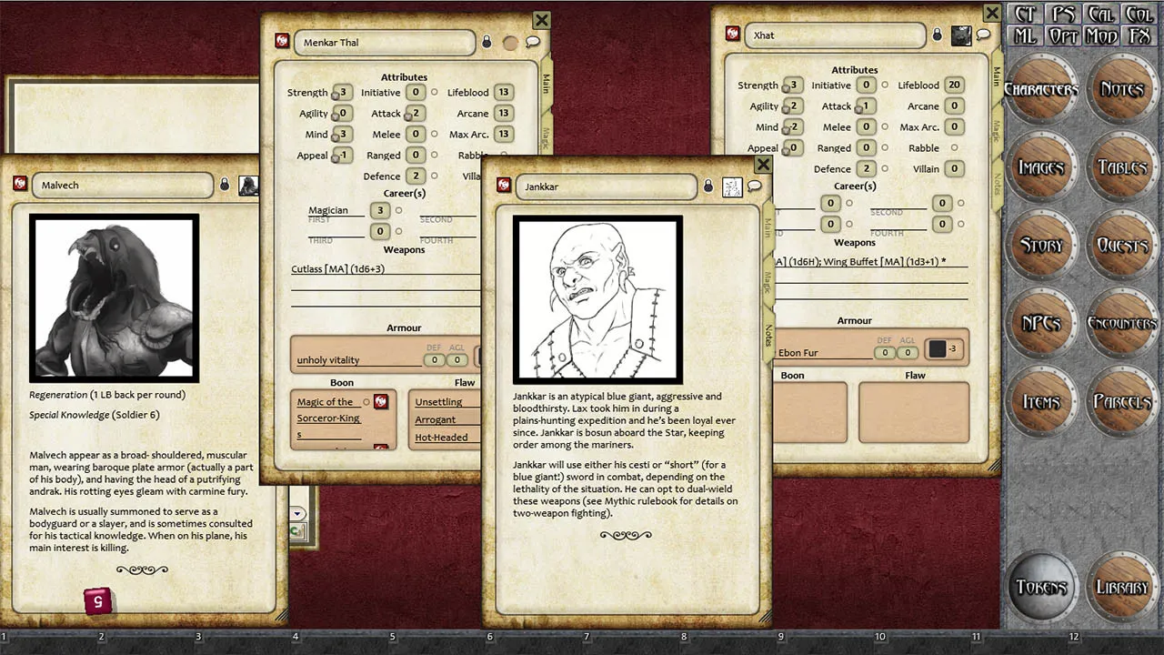 Fantasy Grounds - Lemurian Legends: The Complete Adventures (Barbarians of Lemuria) Screenshot 4