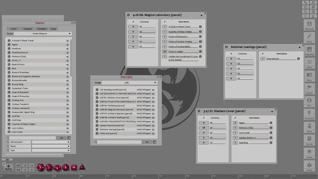 Fantasy Grounds - Sinful Whispers (5E) Screenshot 7