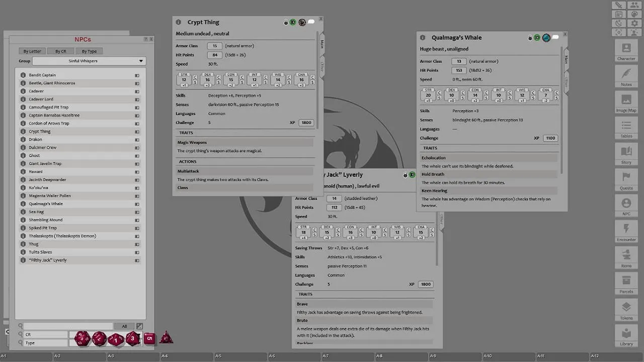 Fantasy Grounds - Sinful Whispers (5E) Screenshot 4