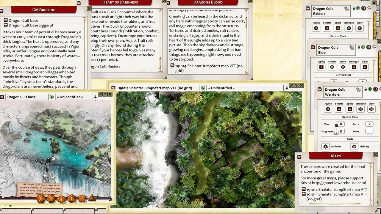 Fantasy Grounds - Shaintar JumpStart (Savage Worlds) Screenshot 4
