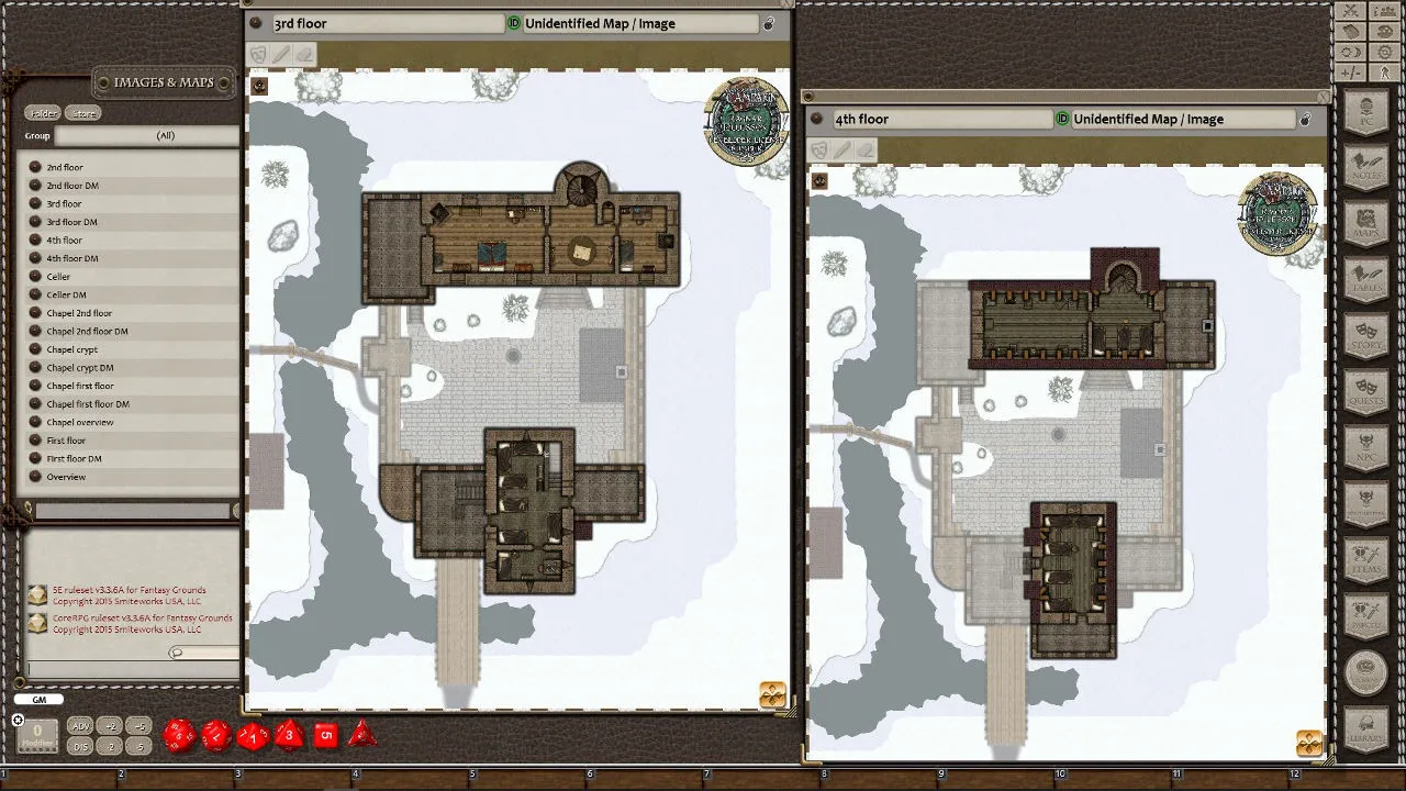 Fantasy Grounds - Winter Castle (Map Pack) Screenshot 2