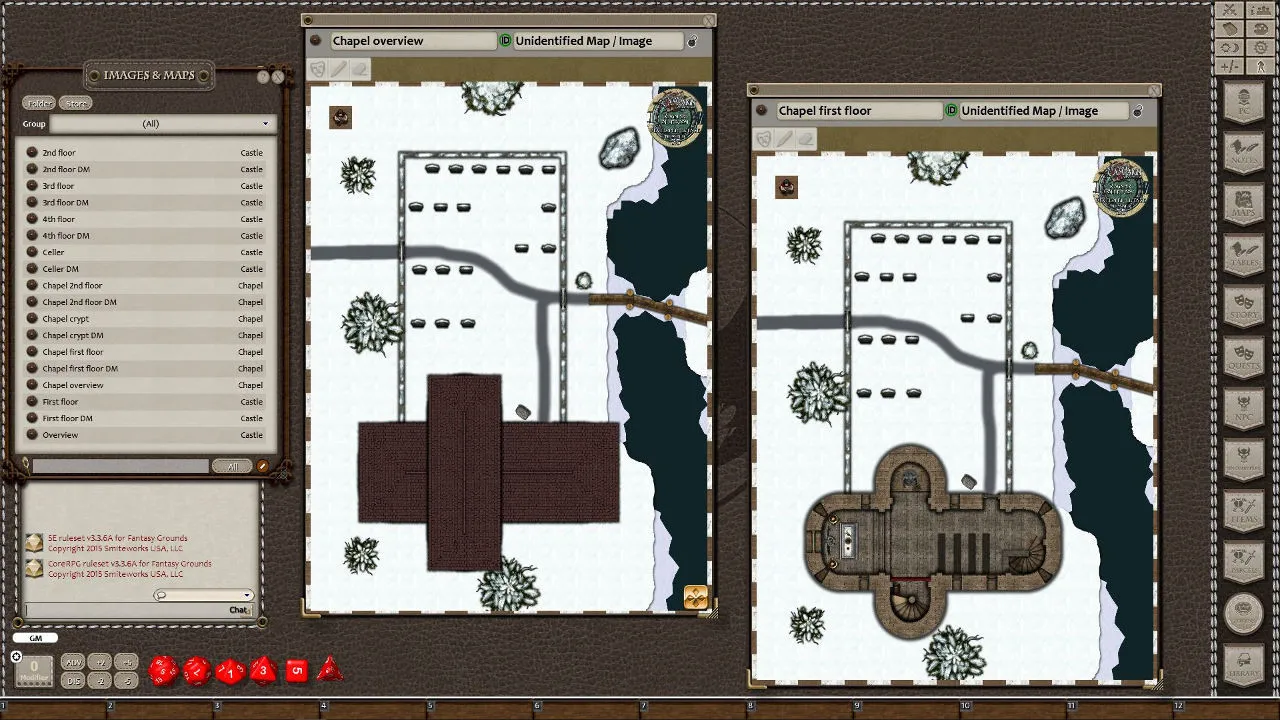 Fantasy Grounds - Winter Castle (Map Pack) Screenshot 3