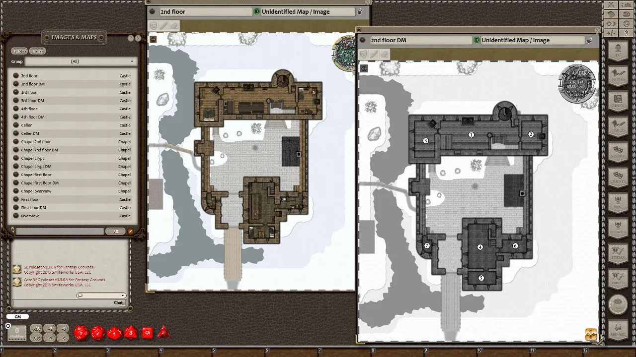 Fantasy Grounds - Winter Castle (Map Pack) Screenshot 1