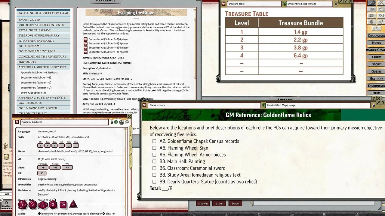 Fantasy Grounds - Pathfinder 2 RPG - Pathfinder Society Scenario #1-03: Escaping the Grave (PFRPG2) Screenshot 5