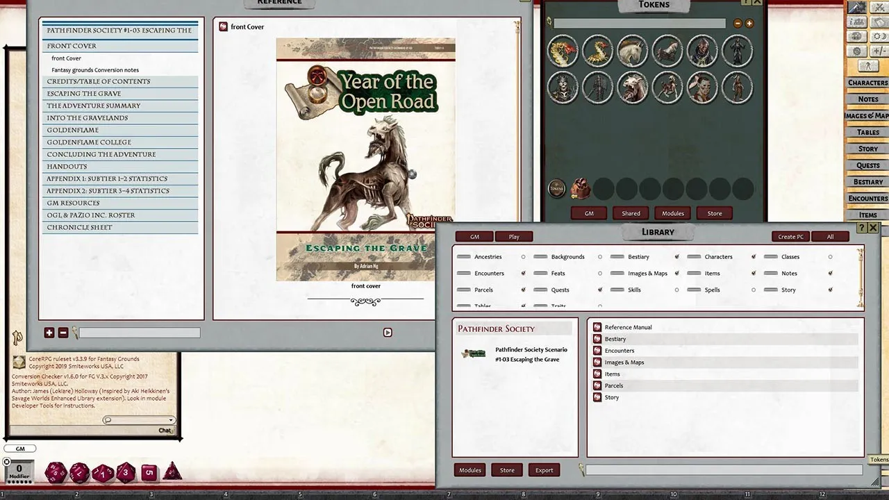 Fantasy Grounds - Pathfinder 2 RPG - Pathfinder Society Scenario #1-03: Escaping the Grave (PFRPG2) Screenshot 0
