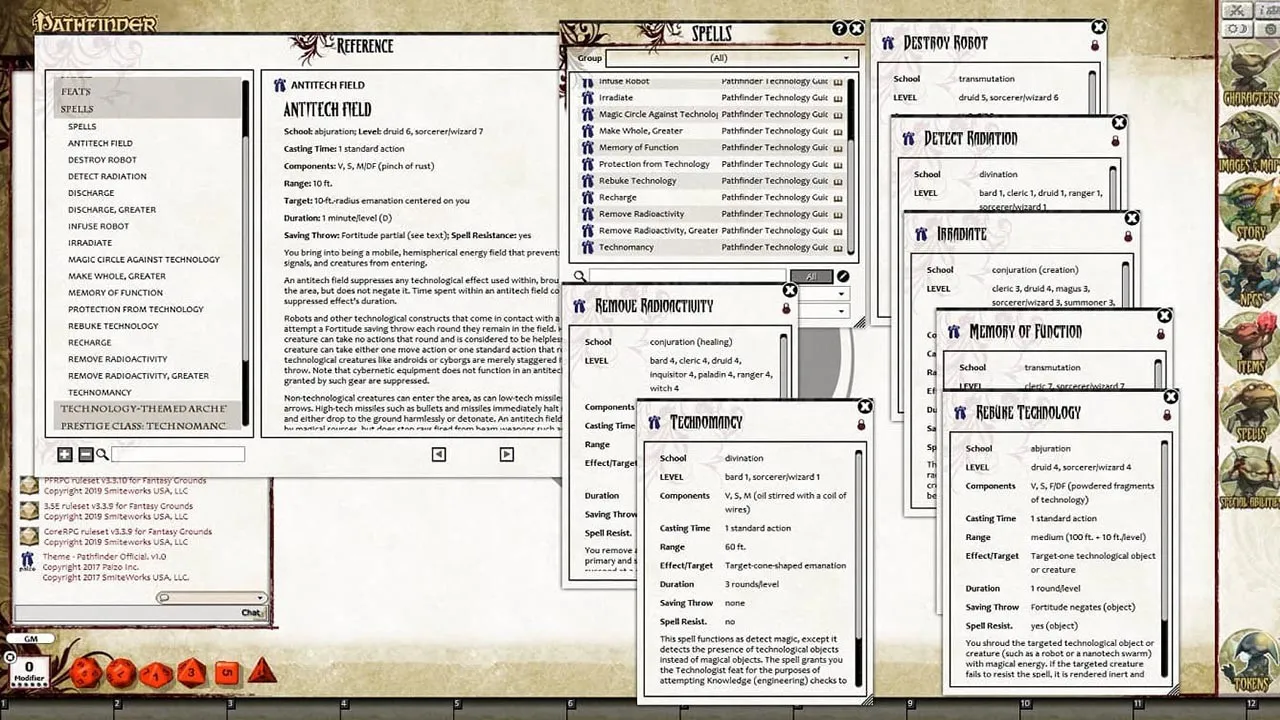 Fantasy Grounds - Pathfinder RPG - Technology Guide Screenshot 3