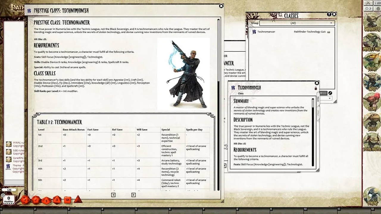 Fantasy Grounds - Pathfinder RPG - Technology Guide Screenshot 1