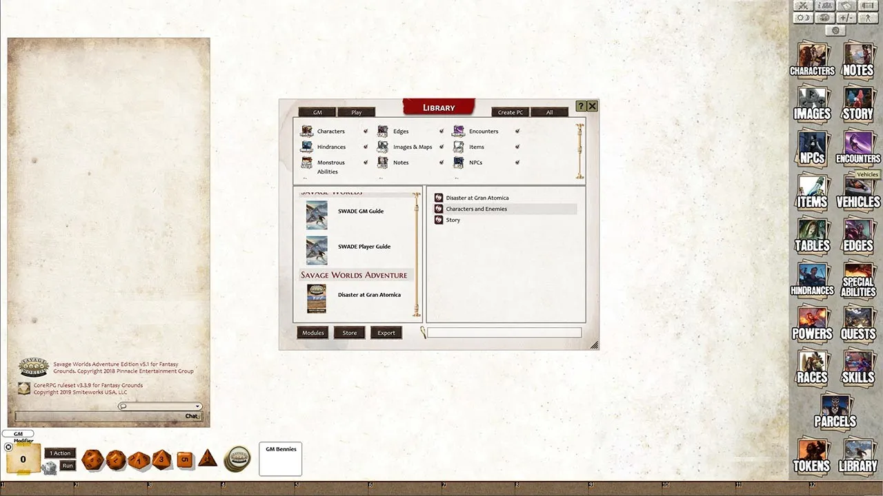 Fantasy Grounds - Disaster at Gran Atomica Screenshot 0
