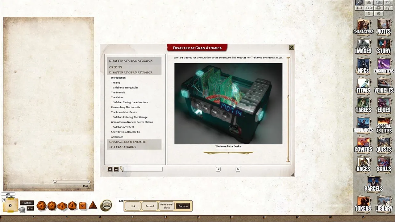 Fantasy Grounds - Disaster at Gran Atomica Screenshot 2