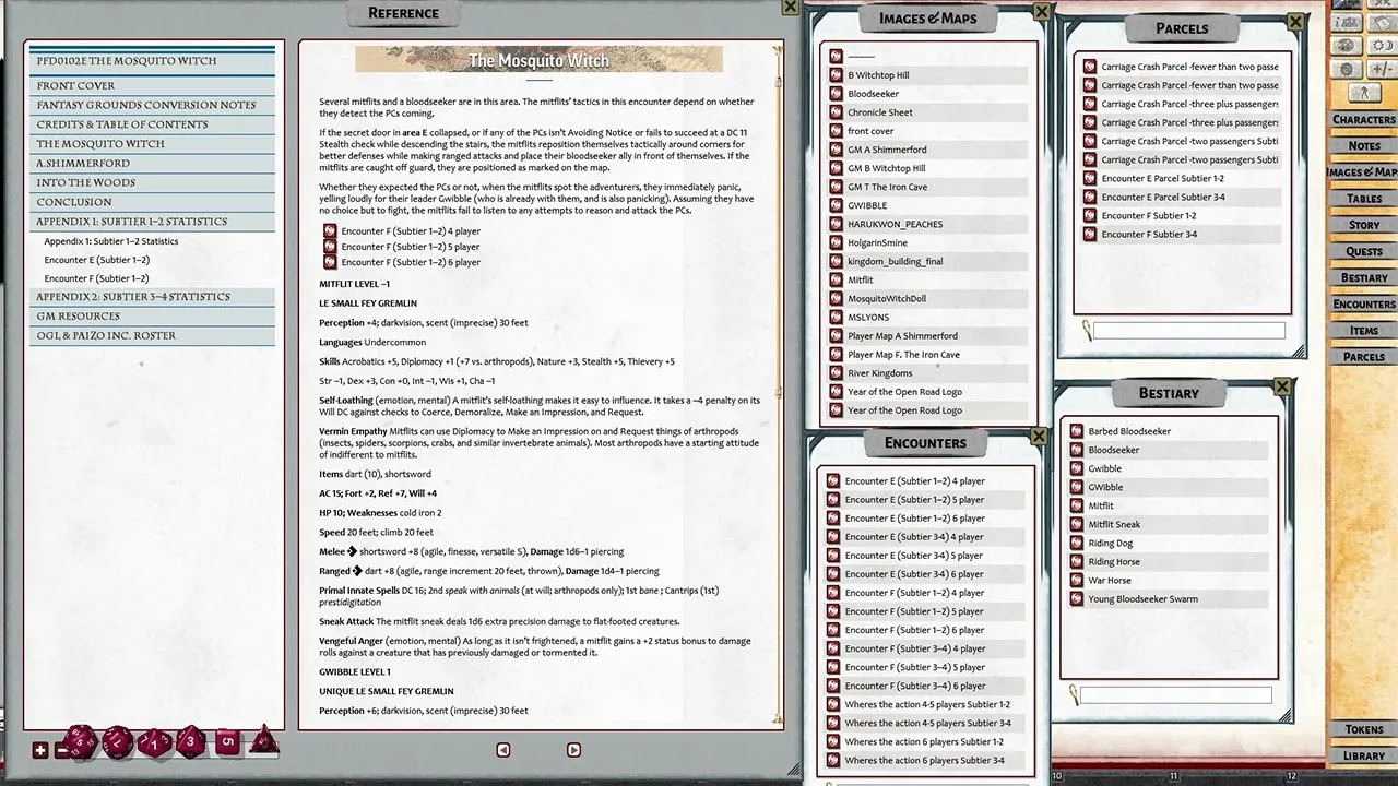 Pathfinder 2 RPG - Pathfinder Society Scenario #1-02: The Mosquito Witch Screenshot 4