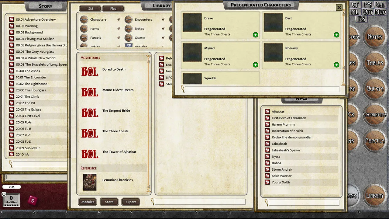 Fantasy Grounds - Lemurian Chronicles Screenshot 3