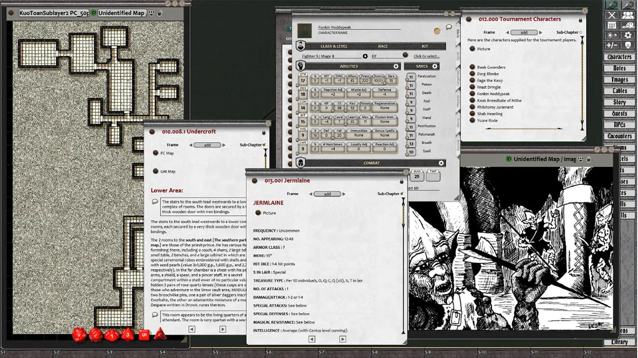 Fantasy Grounds - D&D Classics: D1-2 Descent into the Depths of the Earth (1E) Screenshot 3