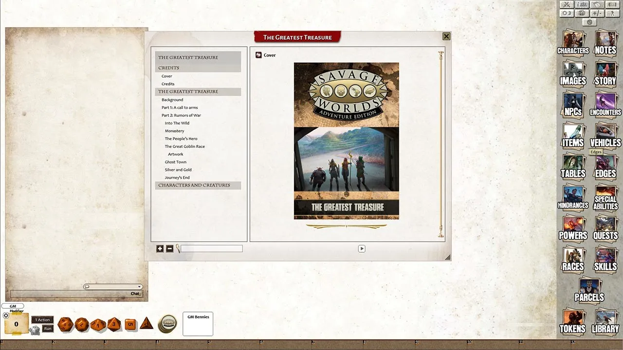 Fantasy Grounds - The Greatest Treasure: A Fantasy Savage Tale Screenshot 2