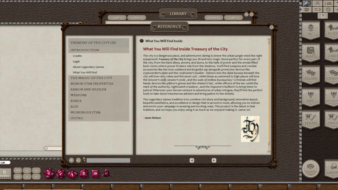Fantasy Grounds - Treasury of the City Screenshot 2