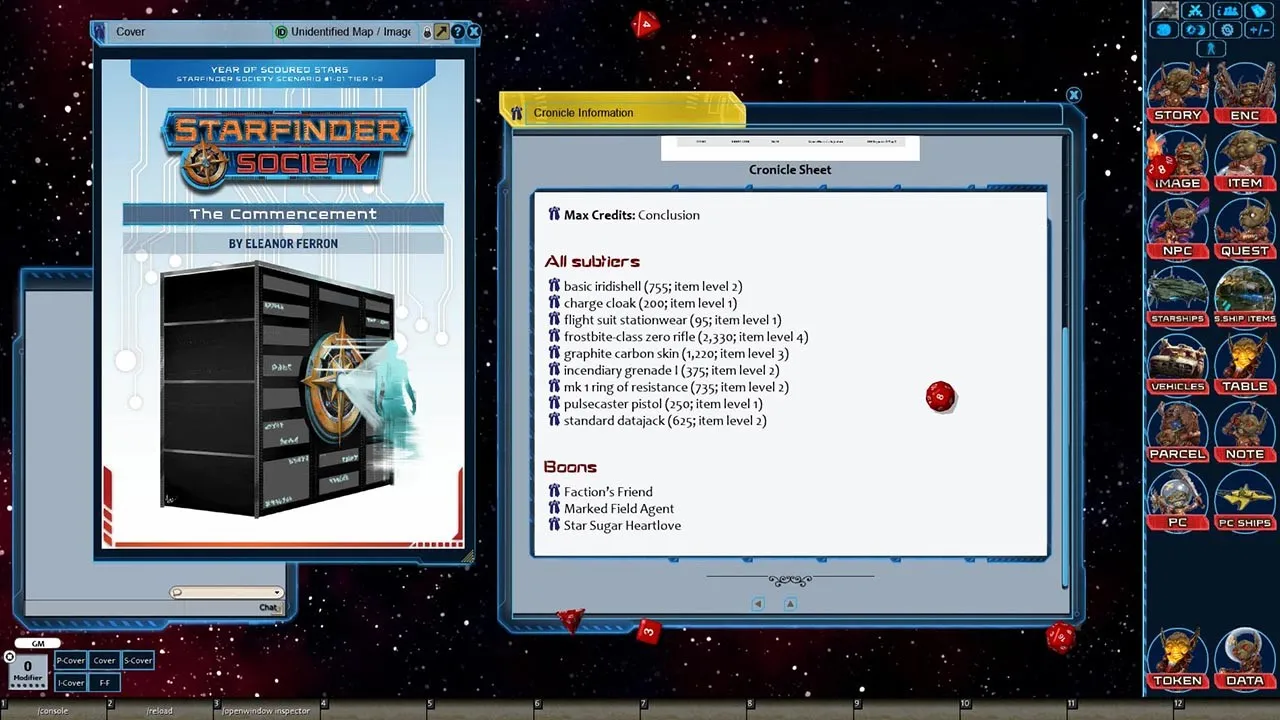 Fantasy Grounds - Starfinder RPG - Starfinder Society Scenario #1-01: The Commencement Screenshot 3