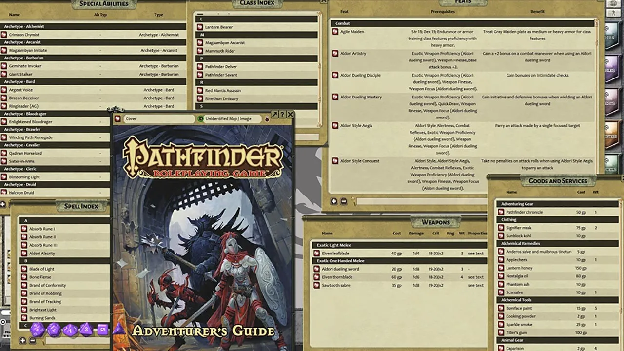 Fantasy Grounds - Pathfinder RPG - Adventurer's Guide Screenshot 0