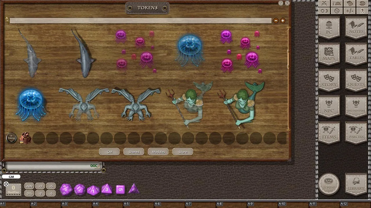Fantasy Grounds - Jans Token Pack 05 - Aquatic Creatures Screenshot 1