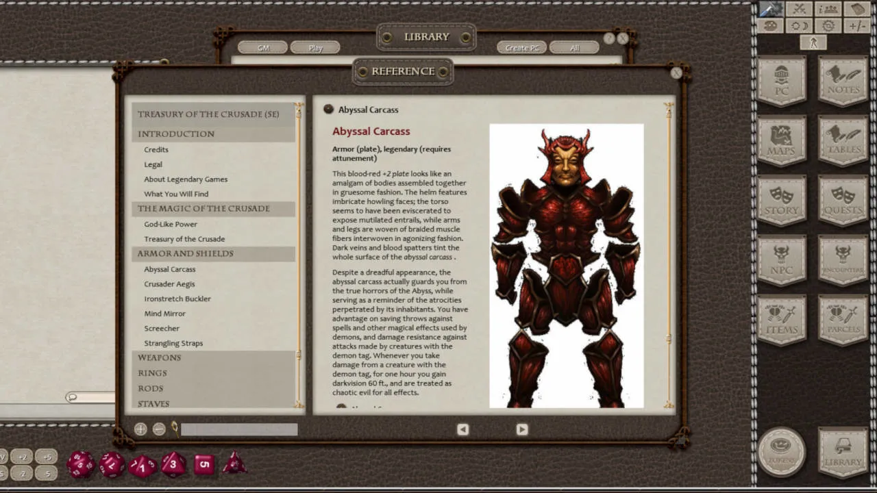 Fantasy Grounds - Treasury of the Crusade Screenshot 1