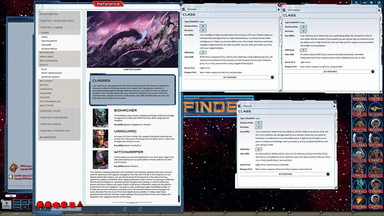 Fantasy Grounds - Starfinder Character Operations Manual Screenshot 5