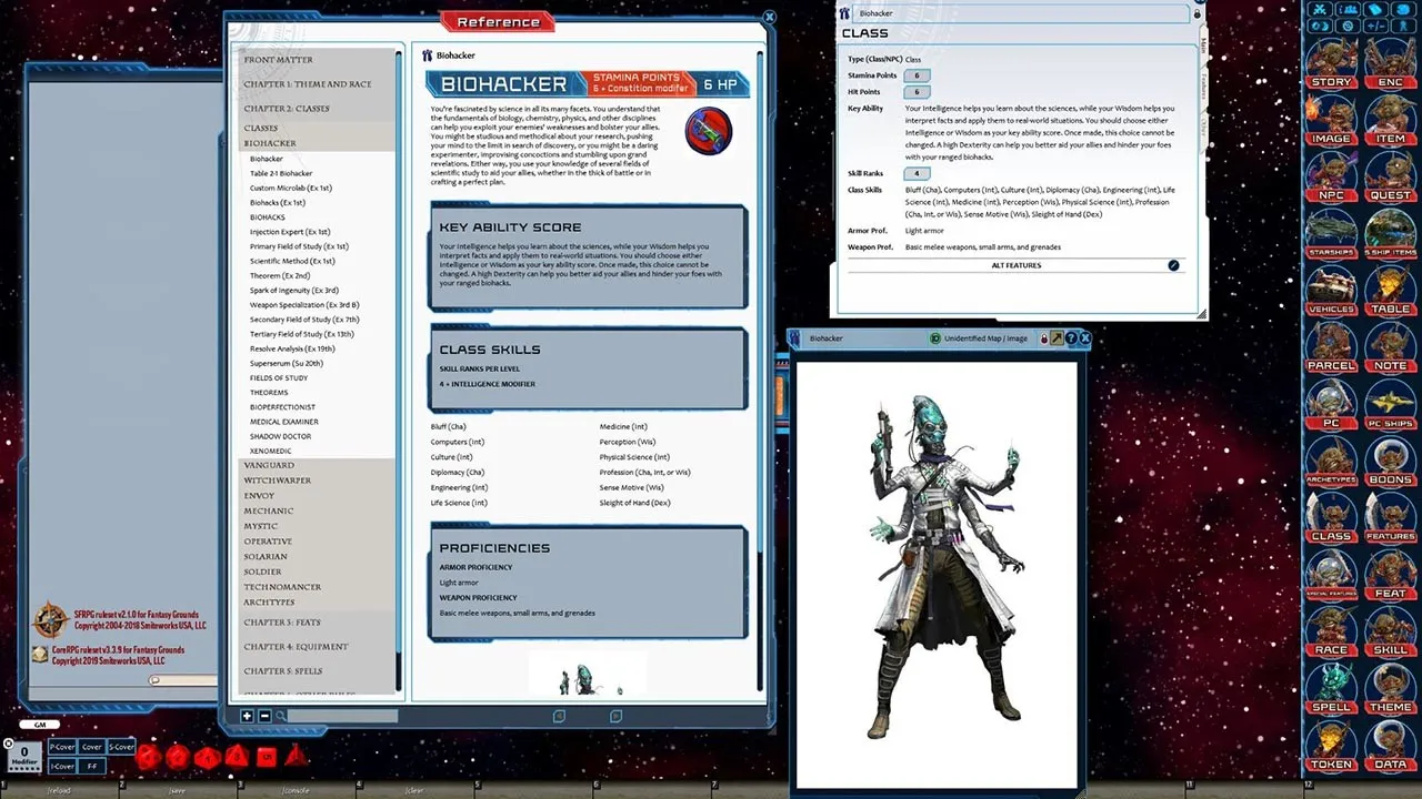 Fantasy Grounds - Starfinder Character Operations Manual Screenshot 6