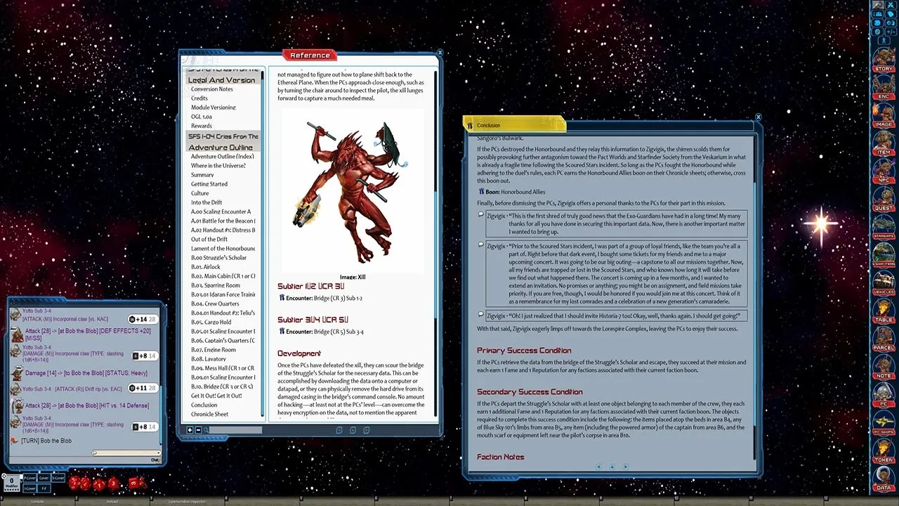 Fantasy Grounds - Starfinder RPG - Starfinder Society Scenario #1-04: Cries From the Drift Screenshot 3