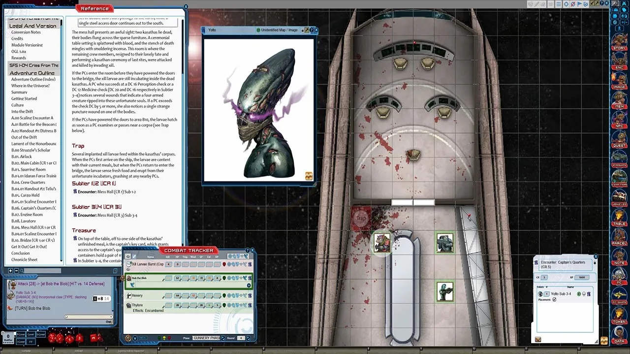 Fantasy Grounds - Starfinder RPG - Starfinder Society Scenario #1-04: Cries From the Drift Screenshot 4