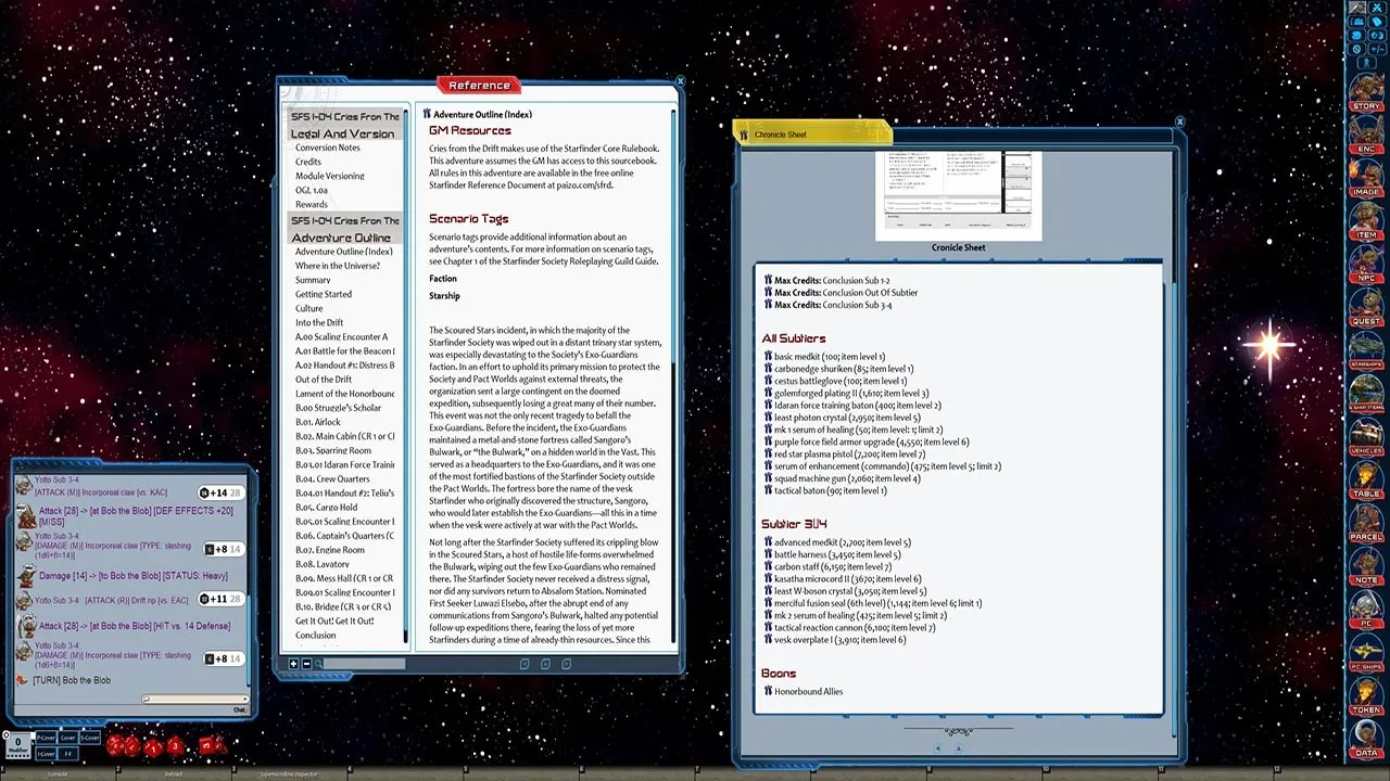 Fantasy Grounds - Starfinder RPG - Starfinder Society Scenario #1-04: Cries From the Drift Screenshot 2